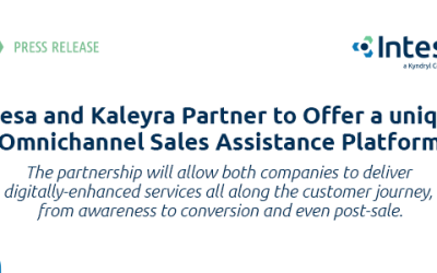 Intesa and Kaleyra Partner to Offer a unique “Omnichannel Sales Assistance Platform”
